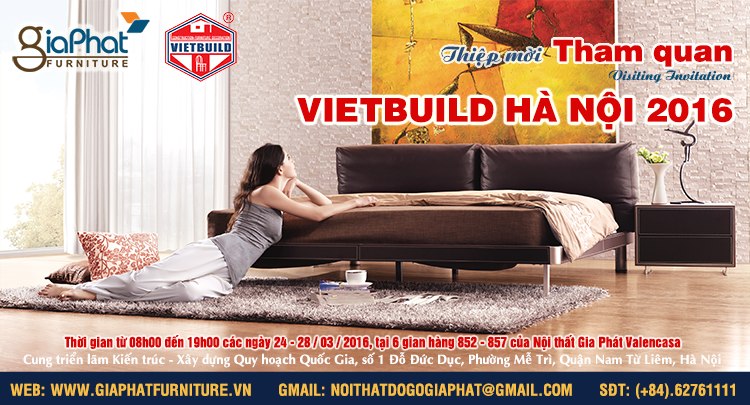 THƯ MỜI THAM DỰ HỘI CHỢ VIETBUILD NĂM 2016 LẦN 1